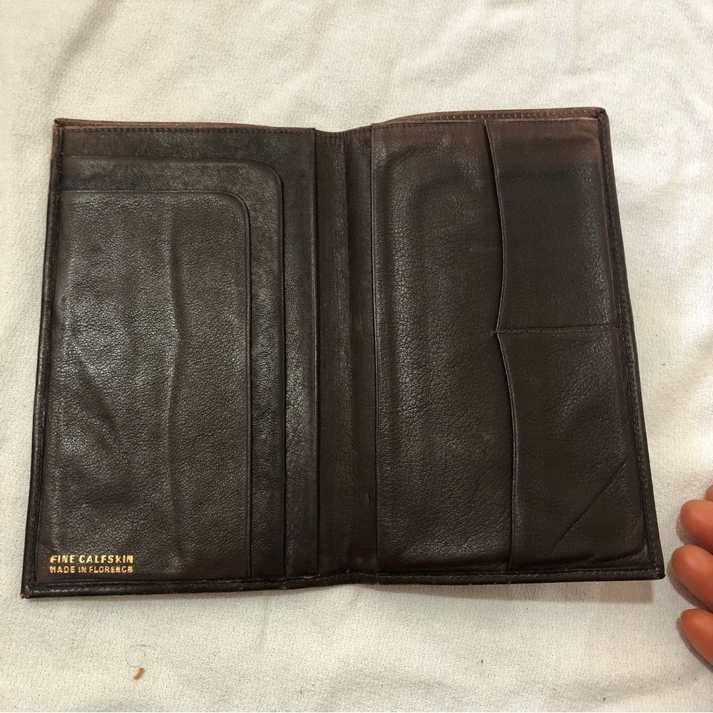 Fine Calfskin Boho dark brown wallet - Picture 10 of 13